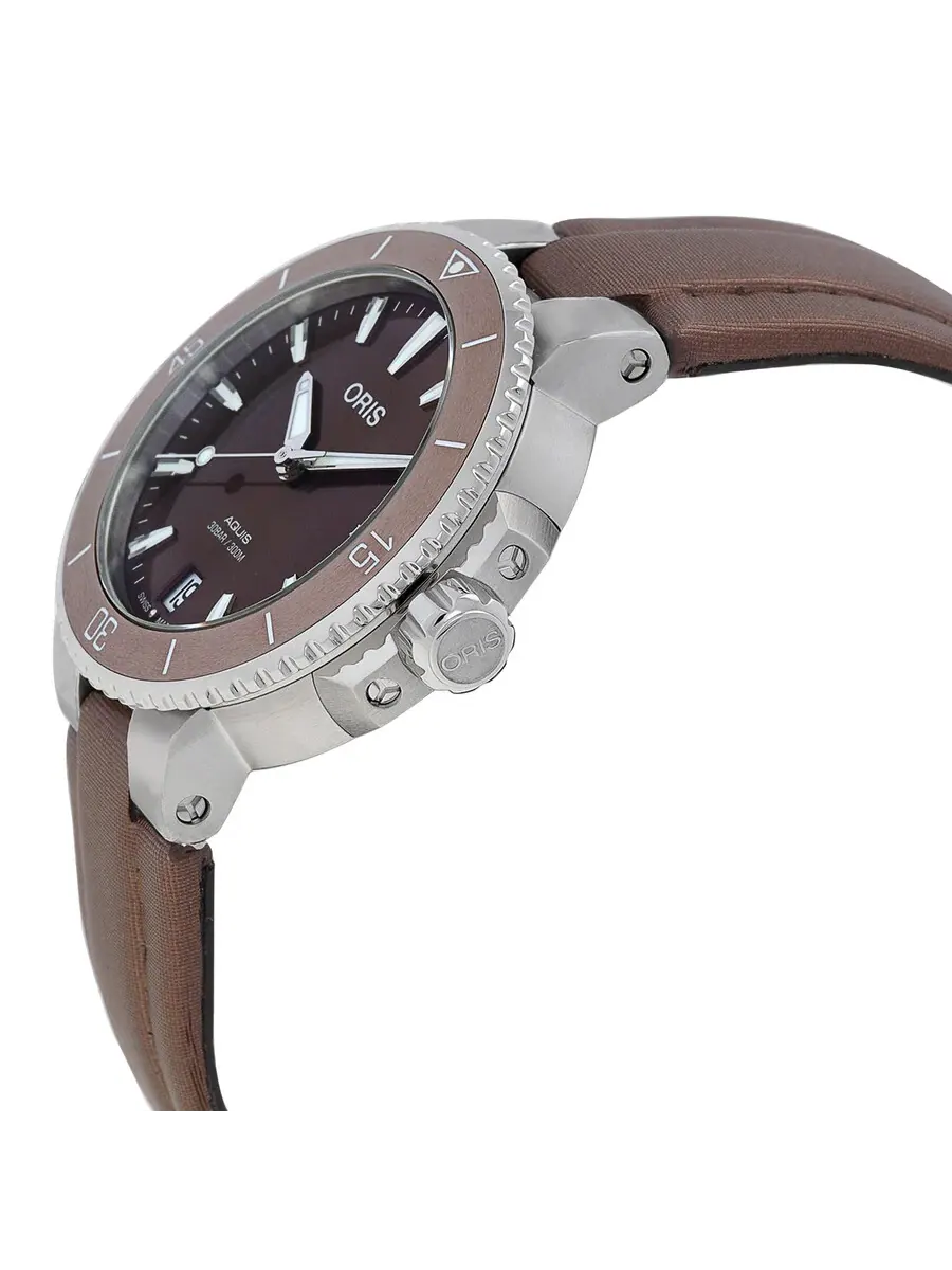 Часы Oris Aquis Automatic с коричневым циферблатом 01 733 7731 4156-07 3 18 01FC — изображение 2 из 3, оттенок коричневый