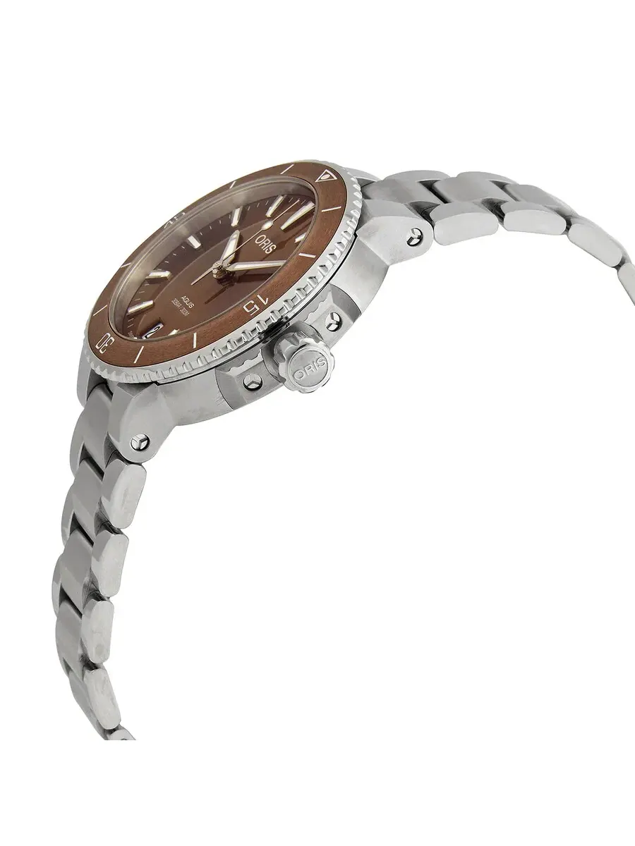 Часы Oris Aquis Automatic с коричневым циферблатом 01 733 7731 4156-07 8 18 05P — изображение 2 из 3, оттенок коричневый