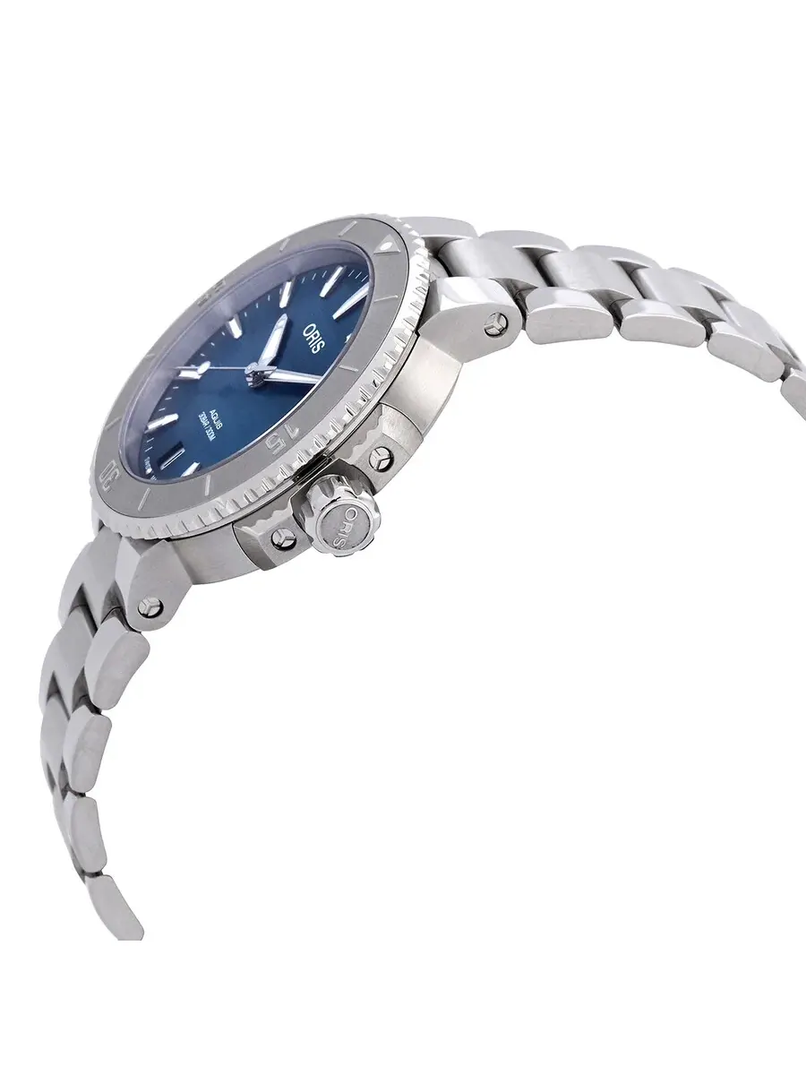 Часы Oris Aquis Date Automatic с синим перламутровым циферблатом 01 733 7770 4155-07 8 18 05P — изображение 2 из 3