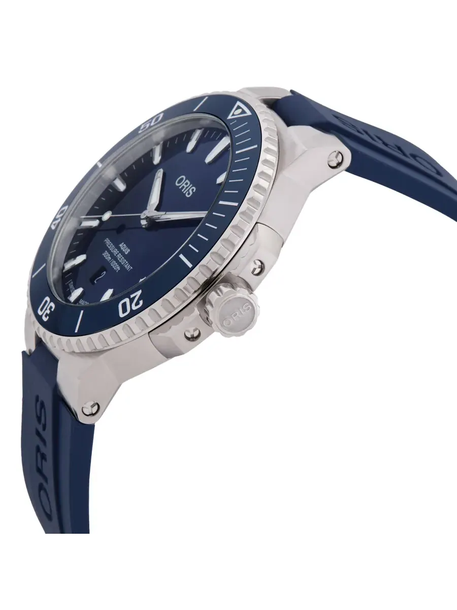 Мужские часы Oris Aquis Date Automatic с синим циферблатом 01 733 7789 4135-07 4 23 35FC — изображение 2 из 3, оттенок синий