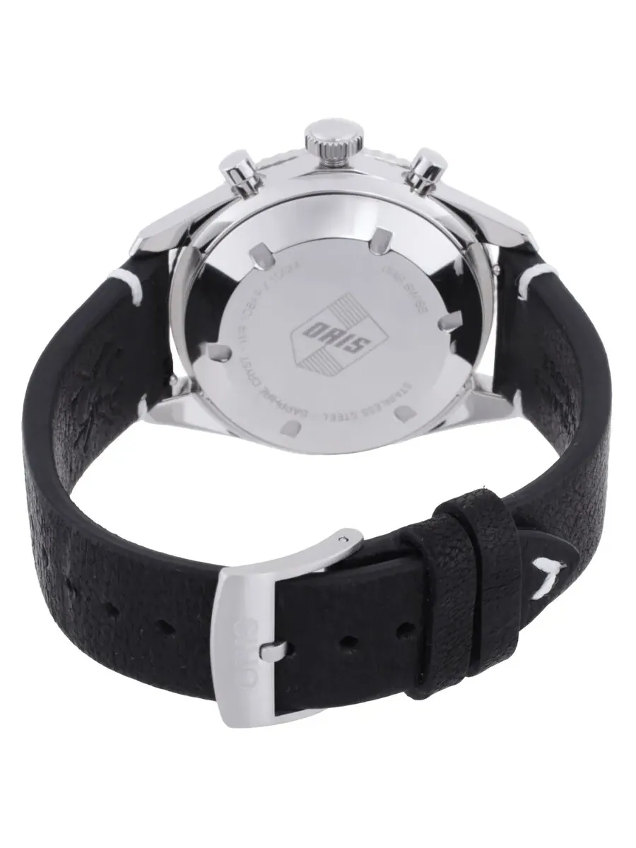 Мужские часы Oris Divers Sixty-Five Chronograph Automatic с черным циферблатом 01 771 7791 4054-07 6 20 01, оттенок черный