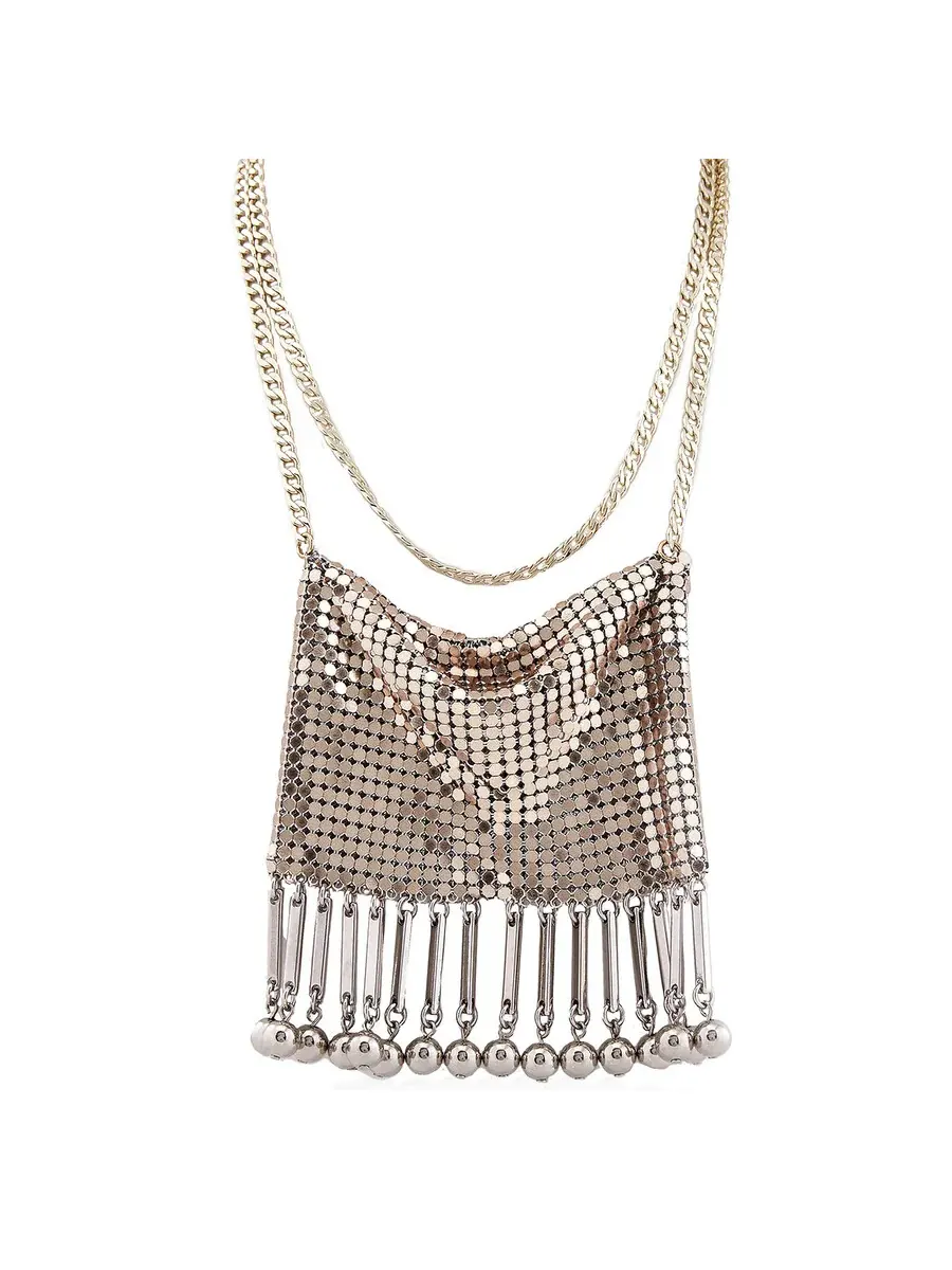 Ожерелье Paco Rabanne Chainmail Pixel — золотистый