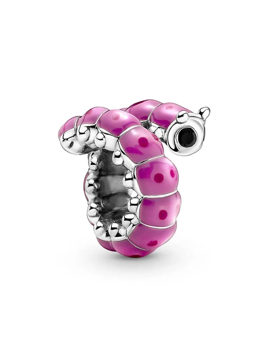 Подвеска Pandora в виде гусеницы из серебра 925 пробы