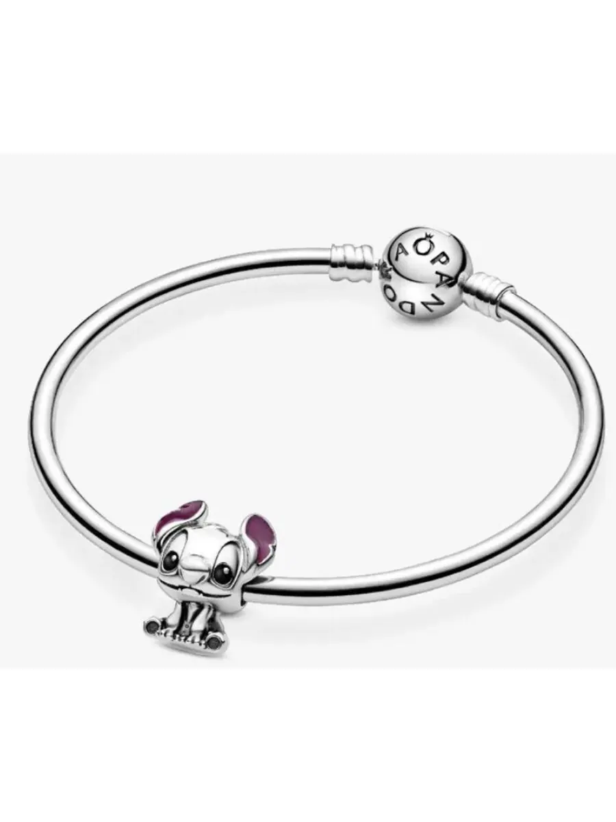 Подвеска Pandora Disney Stitch из серебра с черной и фиолетовой эмалью — изображение 2 из 5, оттенок мульти