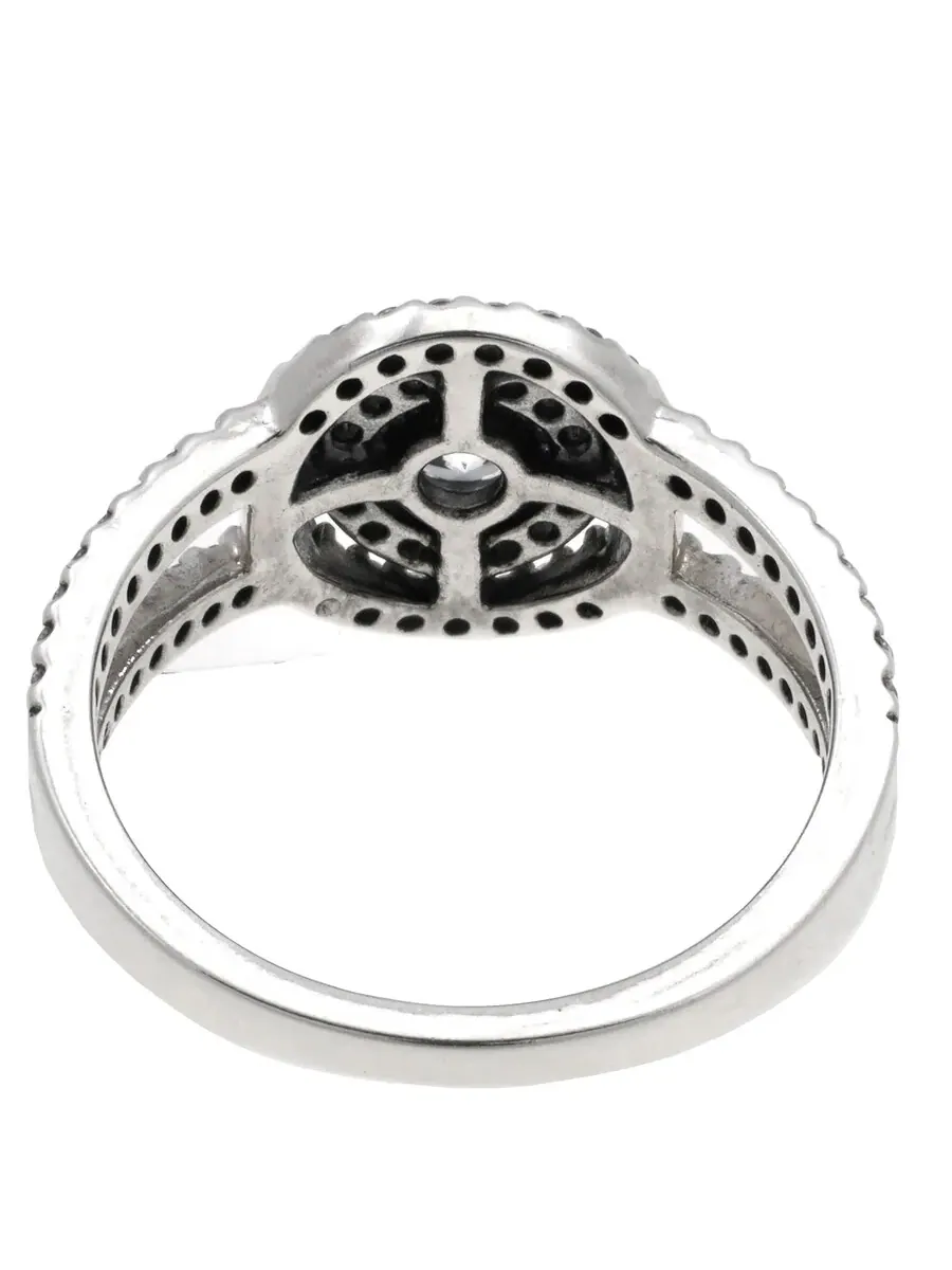 Серебряное кольцо Pandora Ladies с двойным сияющим ореолом — изображение 4 из 4, оттенок серебряный