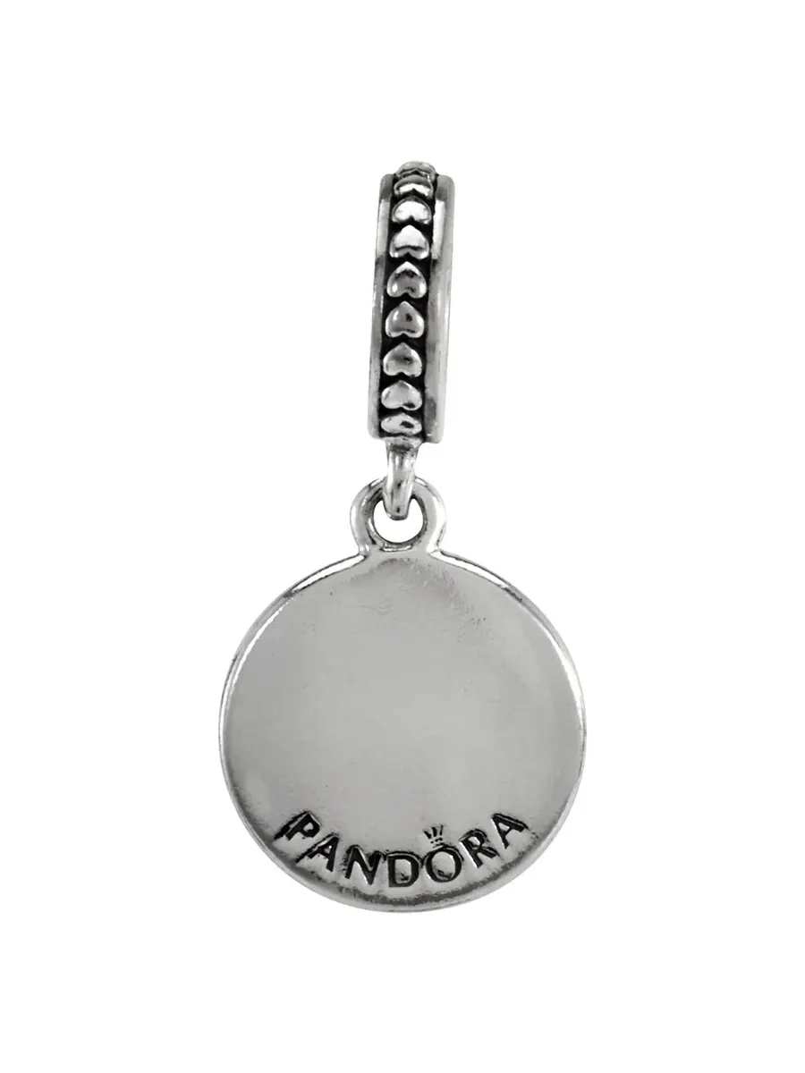Серебряная подвеска Pandora с черной эмалью — изображение 2 из 2, оттенок черный