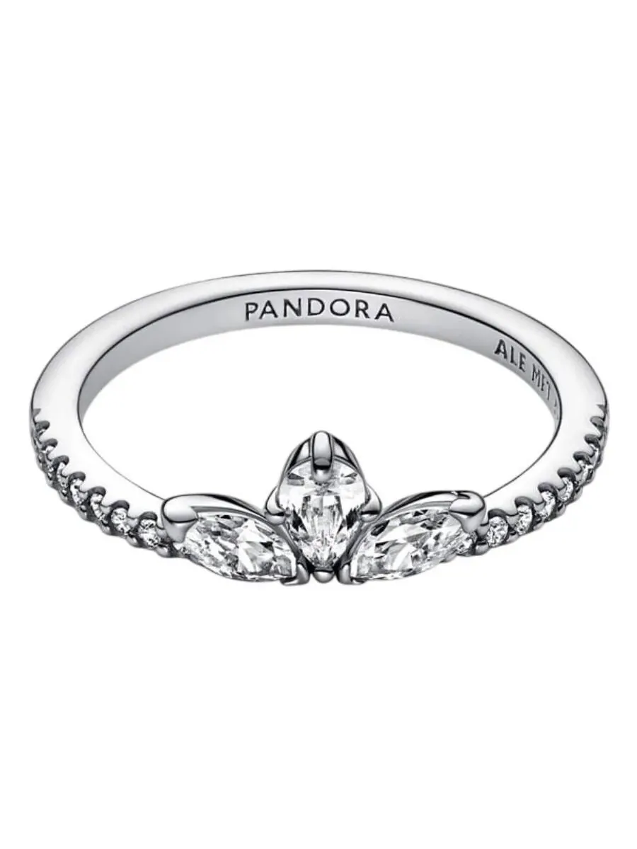 Кольцо-кластер Pandora Timeless Sparkling Herbarium из стерлингового серебра
