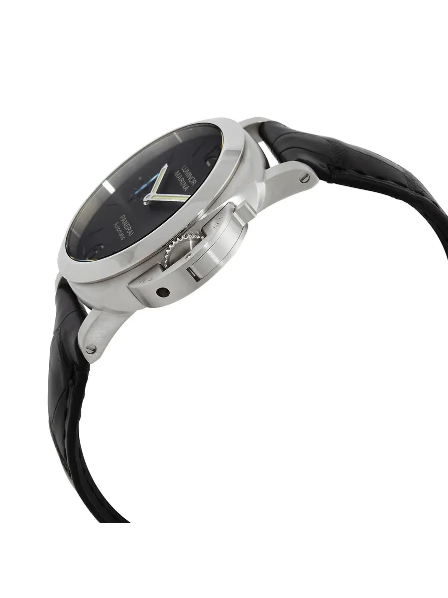 Мужские часы Panerai Luminor Automatic с черным циферблатом PAM01372 — изображение 2 из 4, оттенок серебряный
