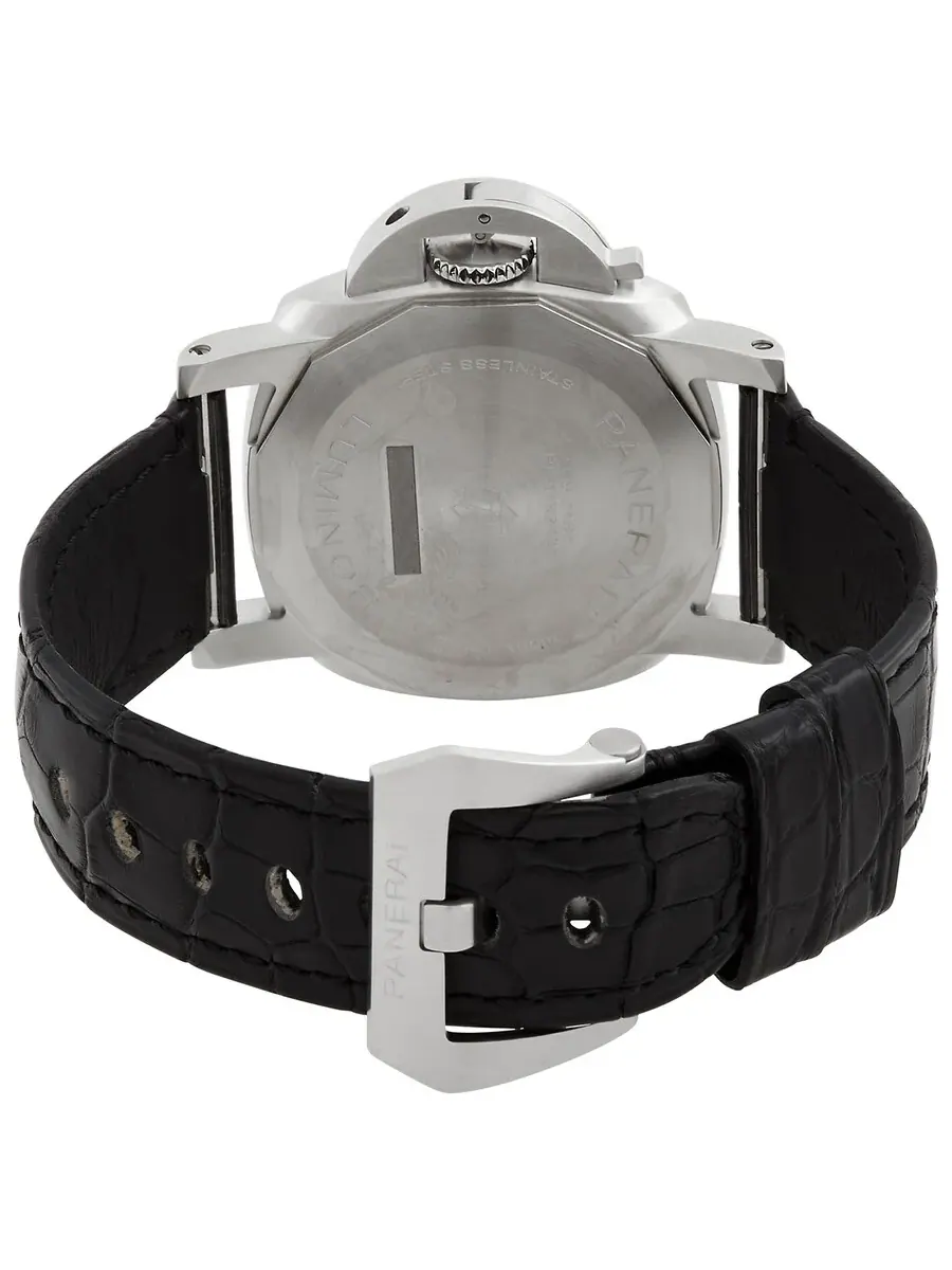 Мужские часы Panerai Luminor Automatic с черным циферблатом PAM01372 — изображение 3 из 4, оттенок серебряный