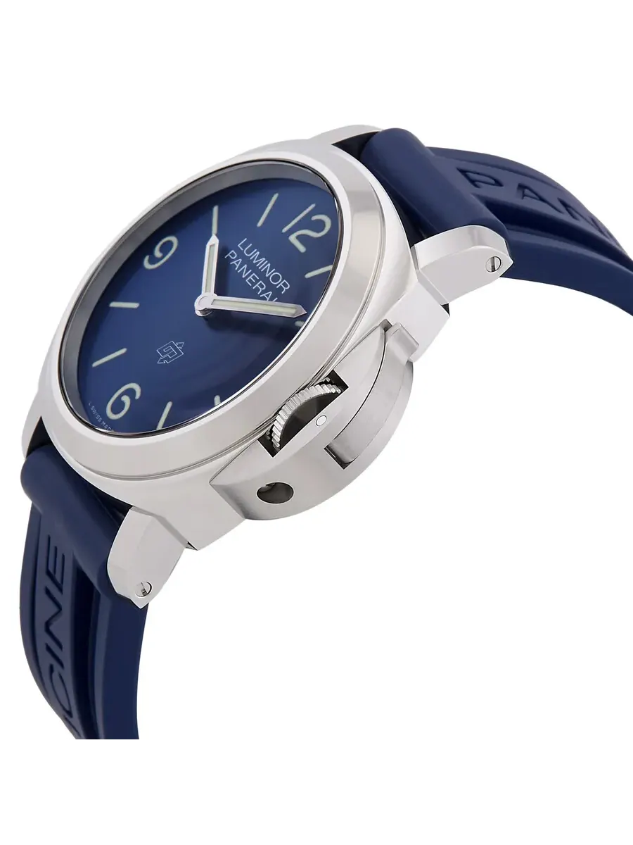 Мужские часы Panerai Luminor Base Logo 44мм с автоматическим механизмом и синим циферблатом PAM01623 — изображение 2 из 3
