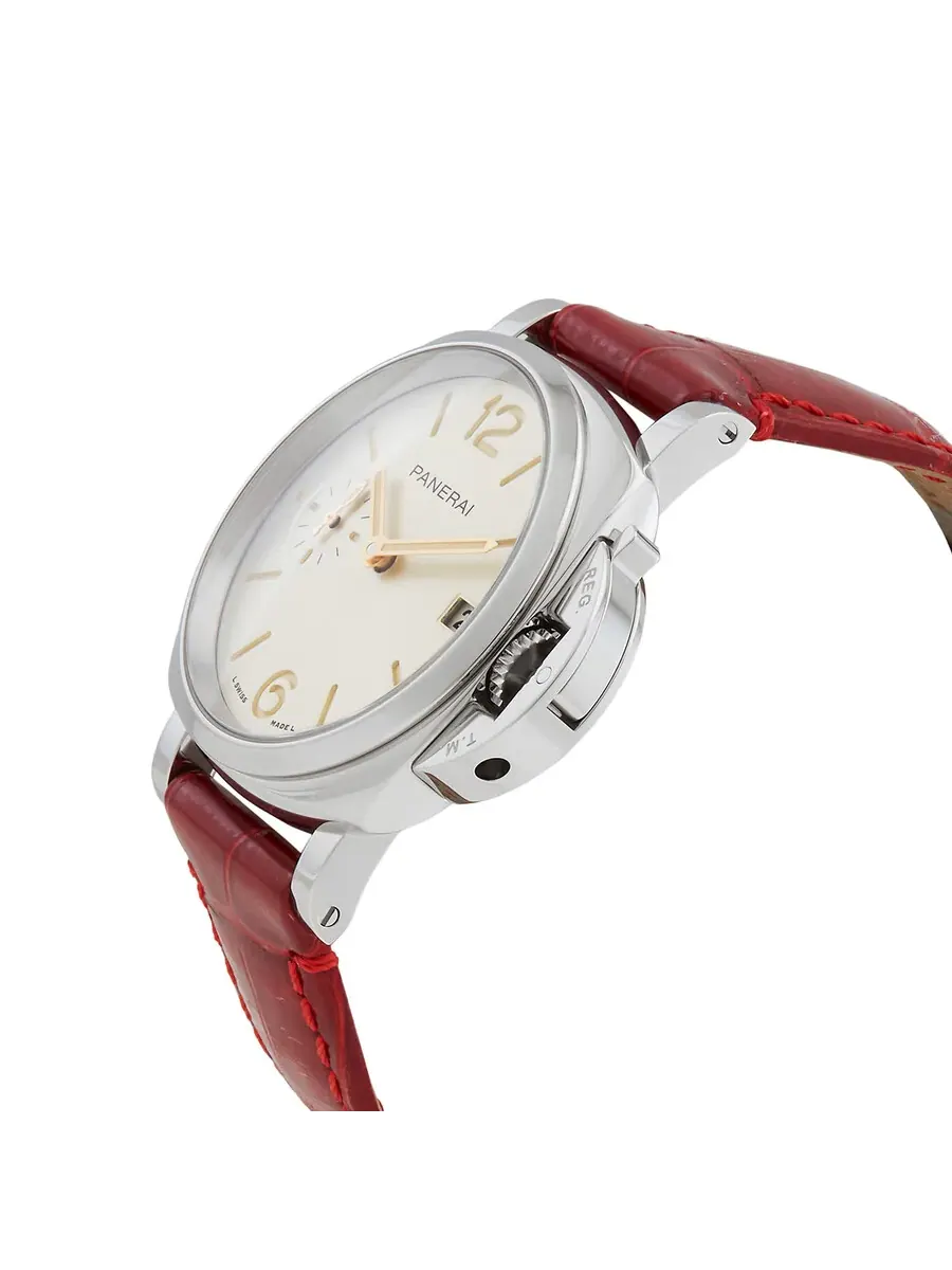 Женские часы Panerai Luminor Due 38 мм с автоматическим механизмом и шампанью циферблат PAM01550 — изображение 2 из 3