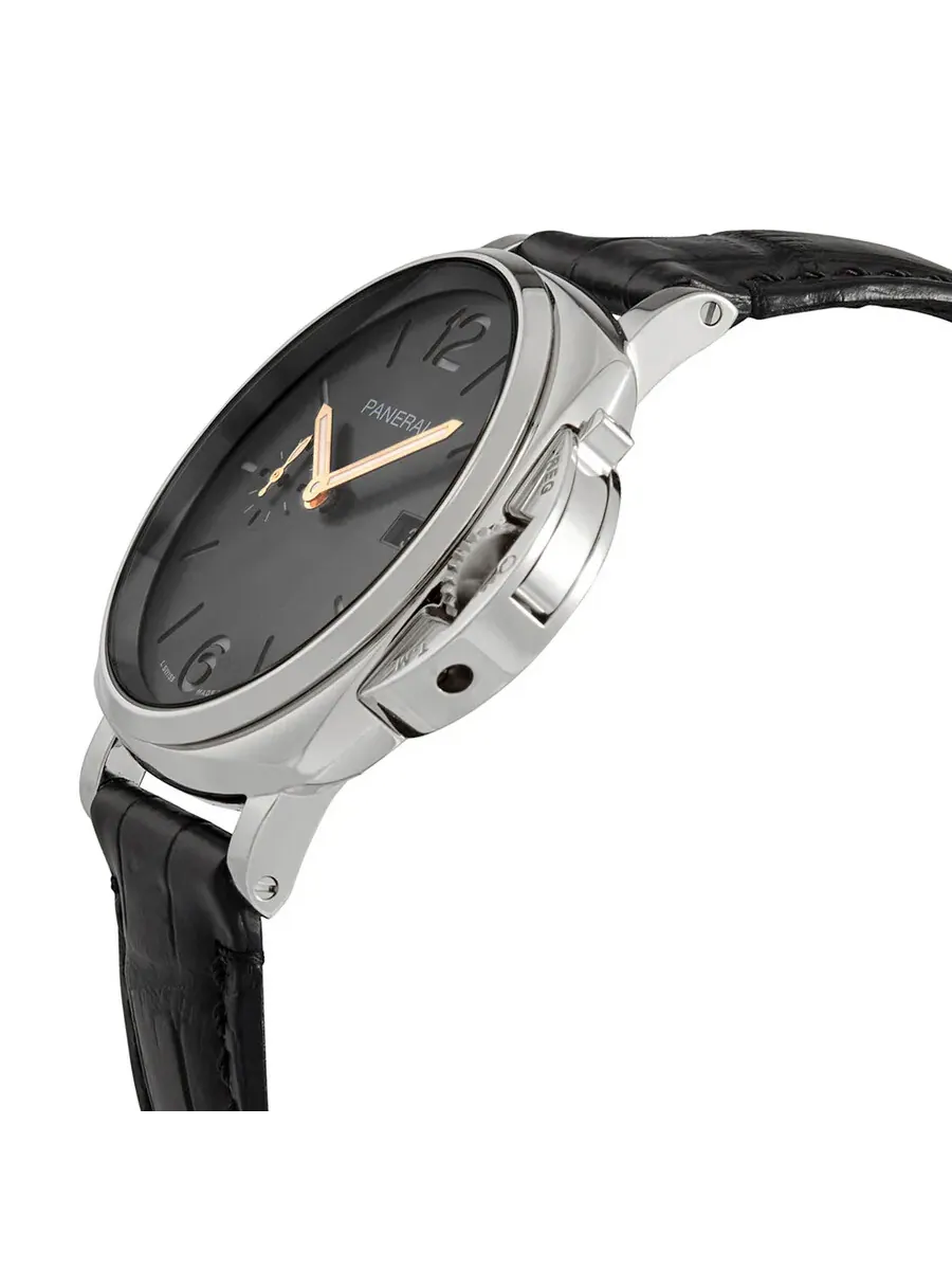Мужские часы Panerai Luminor Due 42 Automatic с антрацитовым циферблатом PAM01250 — изображение 2 из 4, оттенок серебряный