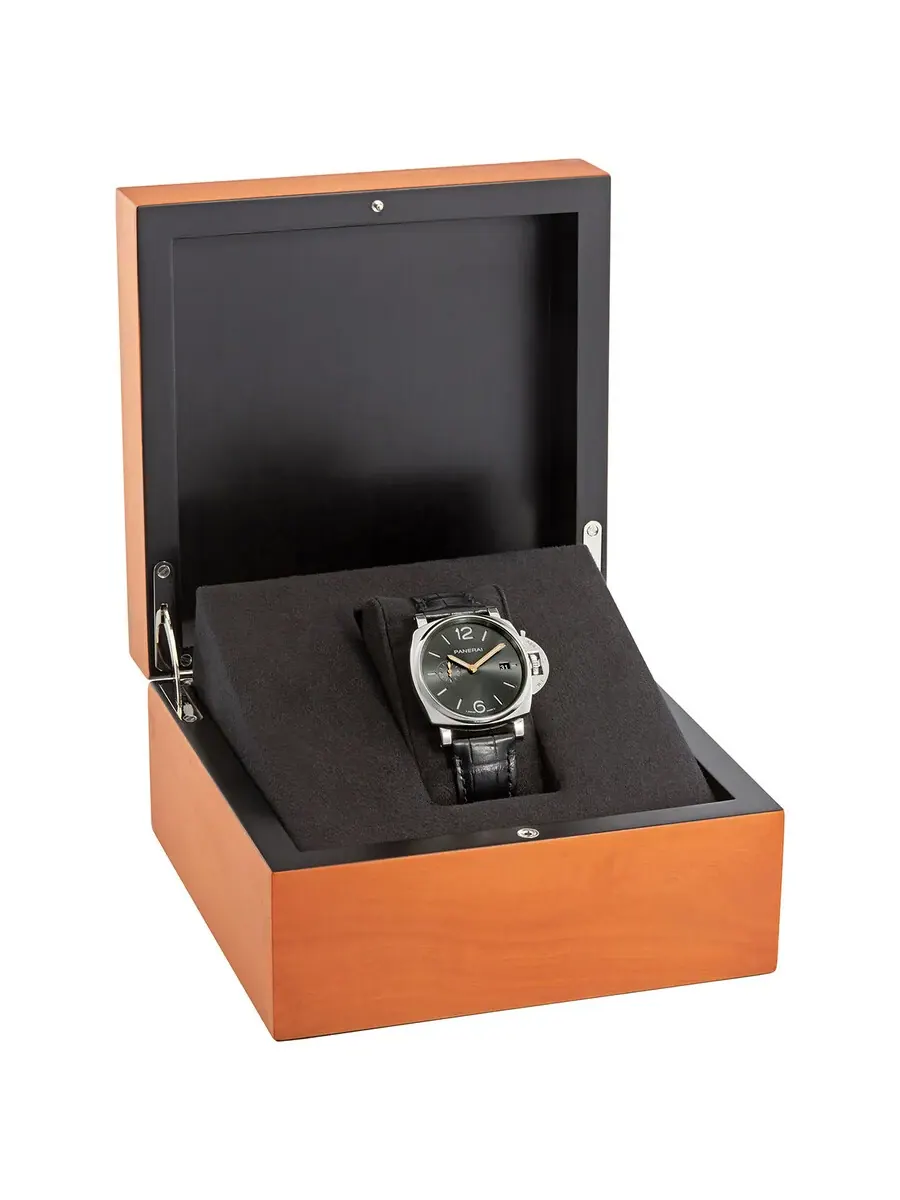 Мужские часы Panerai Luminor Due 42 Automatic с антрацитовым циферблатом PAM01250 — изображение 4 из 4, оттенок серебряный