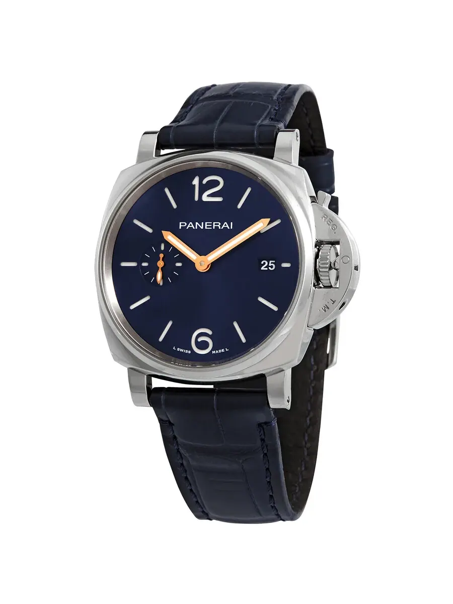 Мужские часы Panerai Luminor Due Automatic с синим циферблатом PAM01274 — синий