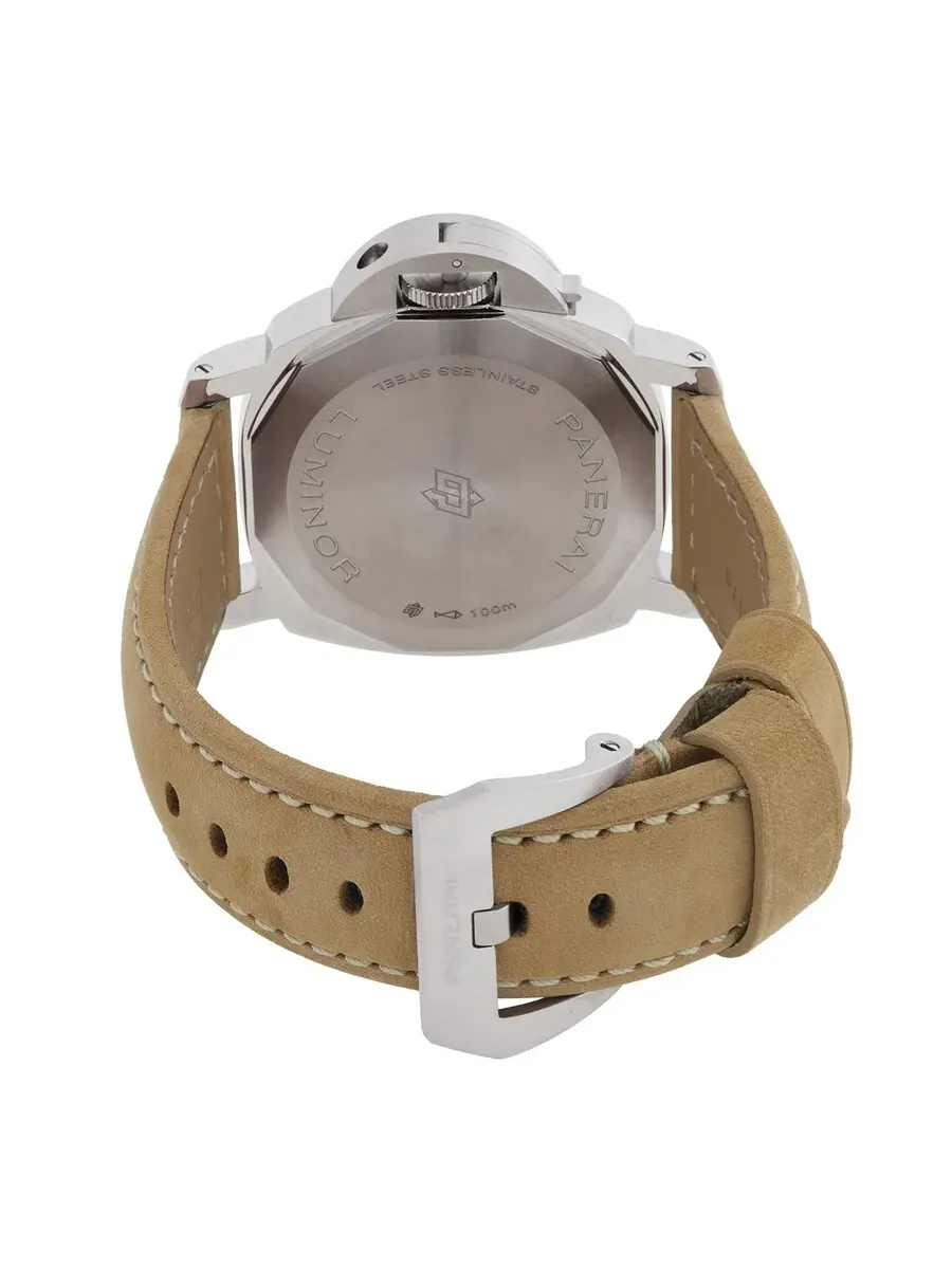 Мужские часы Panerai Luminor Logo с ручным заводом и черным циферблатом, модель PAM01086 — изображение 3 из 3