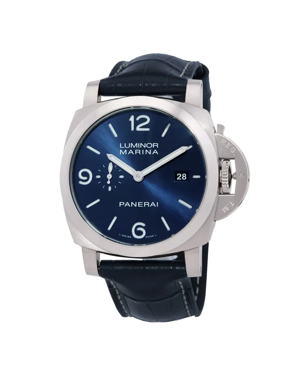 Мужские часы Panerai Luminor Marina Automatic с синим циферблатом PAM03313