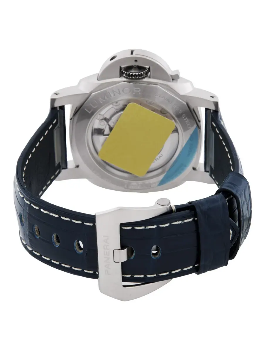 Мужские часы Panerai Luminor Marina Automatic с синим циферблатом PAM03313 — изображение 3 из 3, оттенок серебряный