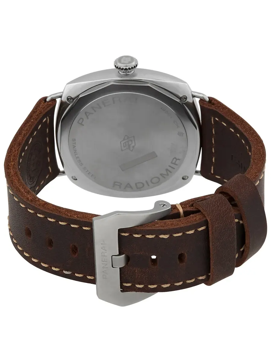Мужские часы Panerai Radiomir с ручным заводом, черным циферблатом, модель PAM01334 — изображение 3 из 3, оттенок серебряный