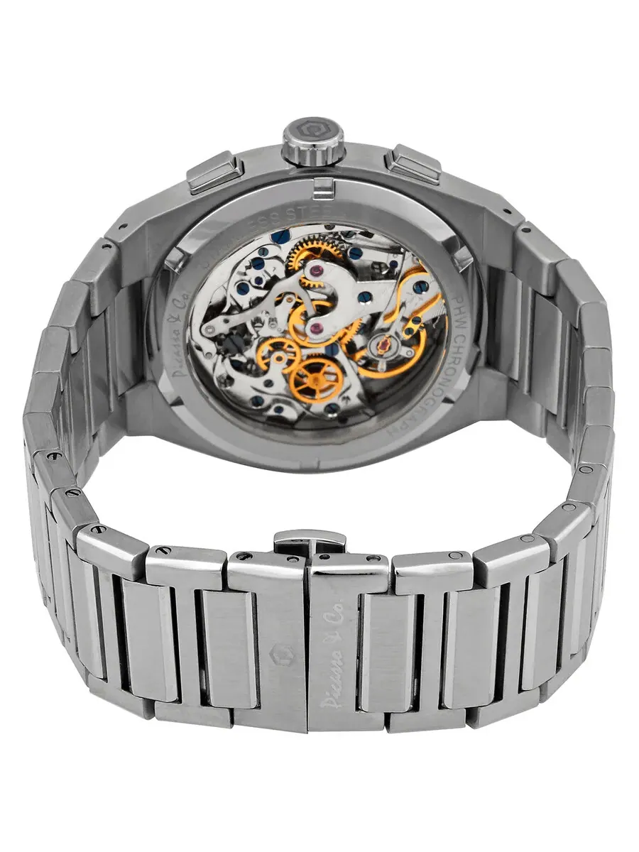 Мужские часы с ручным заводом Picasso and Co Chairman II Chronograph PWCH2RDSS — изображение 3 из 3, оттенок серебряный