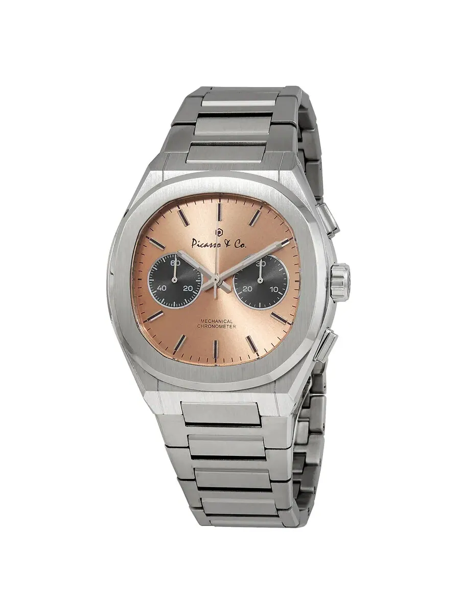 Мужские часы с ручным заводом Picasso and Co Chairman II Chronograph PWCH2SLSS — серебристый