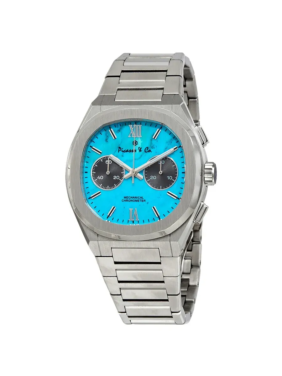 Мужские часы с ручным заводом Picasso and Co Chairman II Chronograph PWCH2TRSS — серебристый