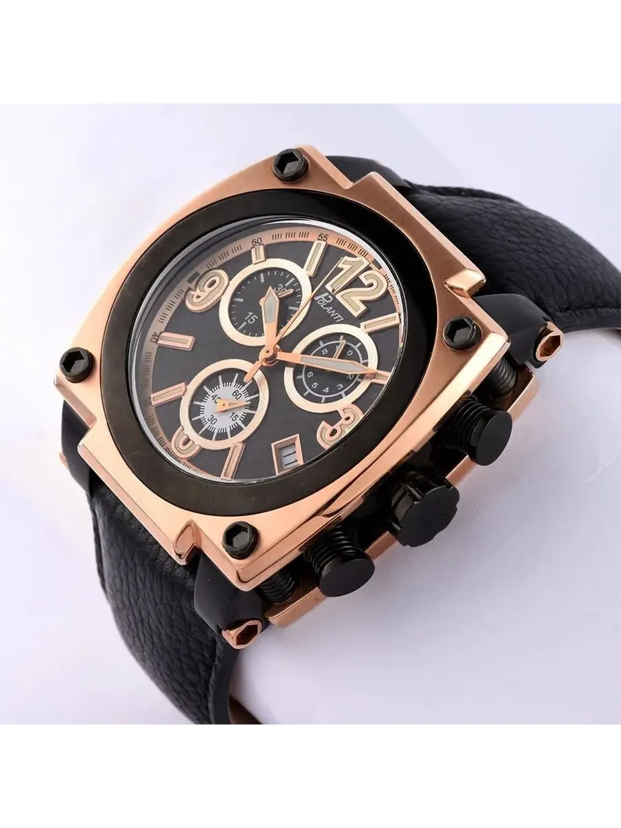 Мужские часы Polanti Torque II Chrono Chronograph с черным циферблатом PLT2004LB-RGBK — изображение 3 из 4, оттенок черный
