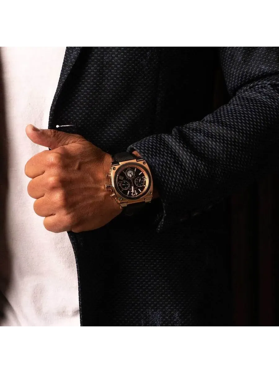 Мужские часы Polanti Torque II Chrono Chronograph с синим циферблатом PLT2004LB-RGSV — изображение 4 из 4, оттенок серебряный