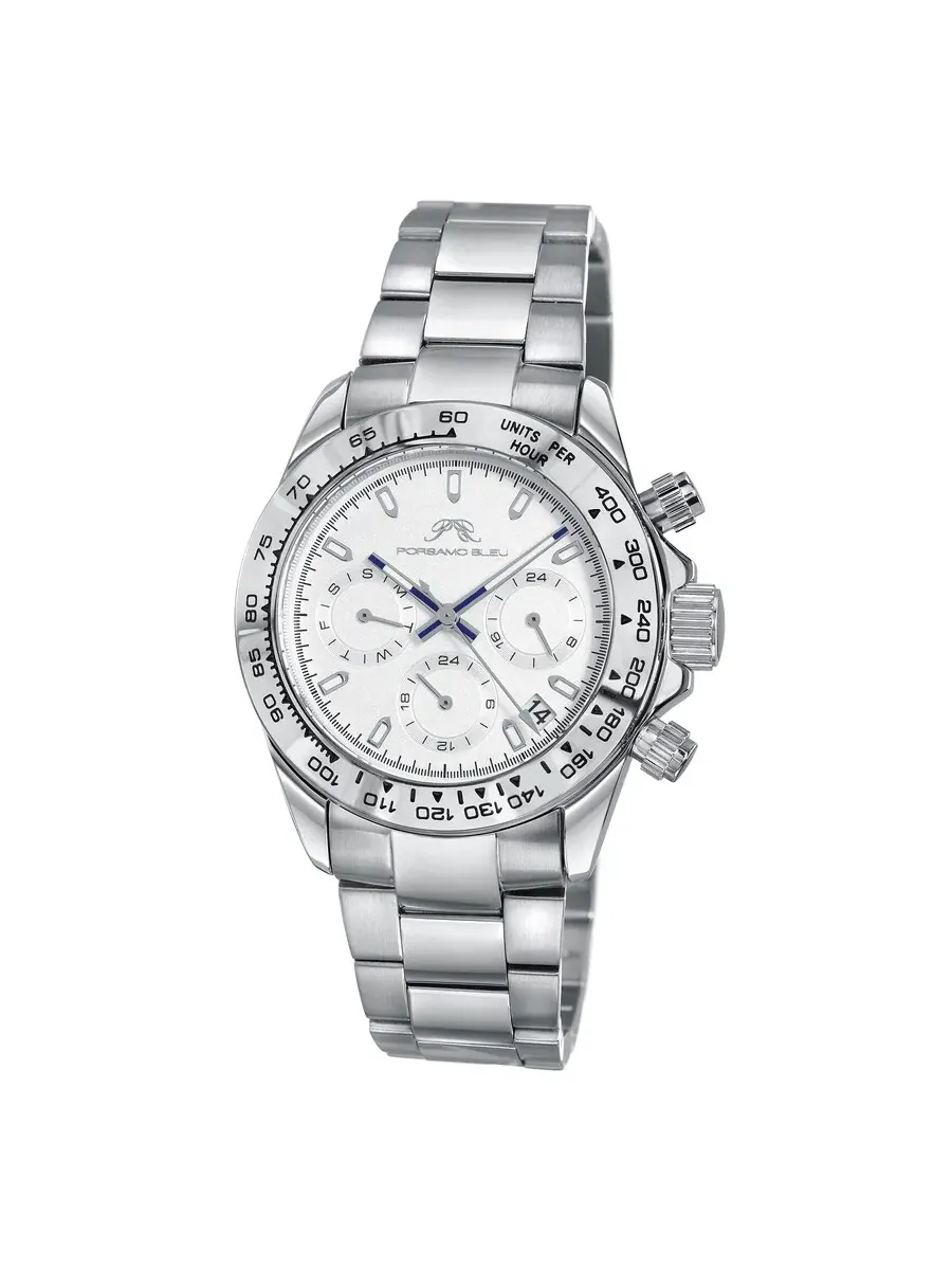 Женские часы Porsamo Bleu Alexis Quartz с белым циферблатом 921AALS — серебристый