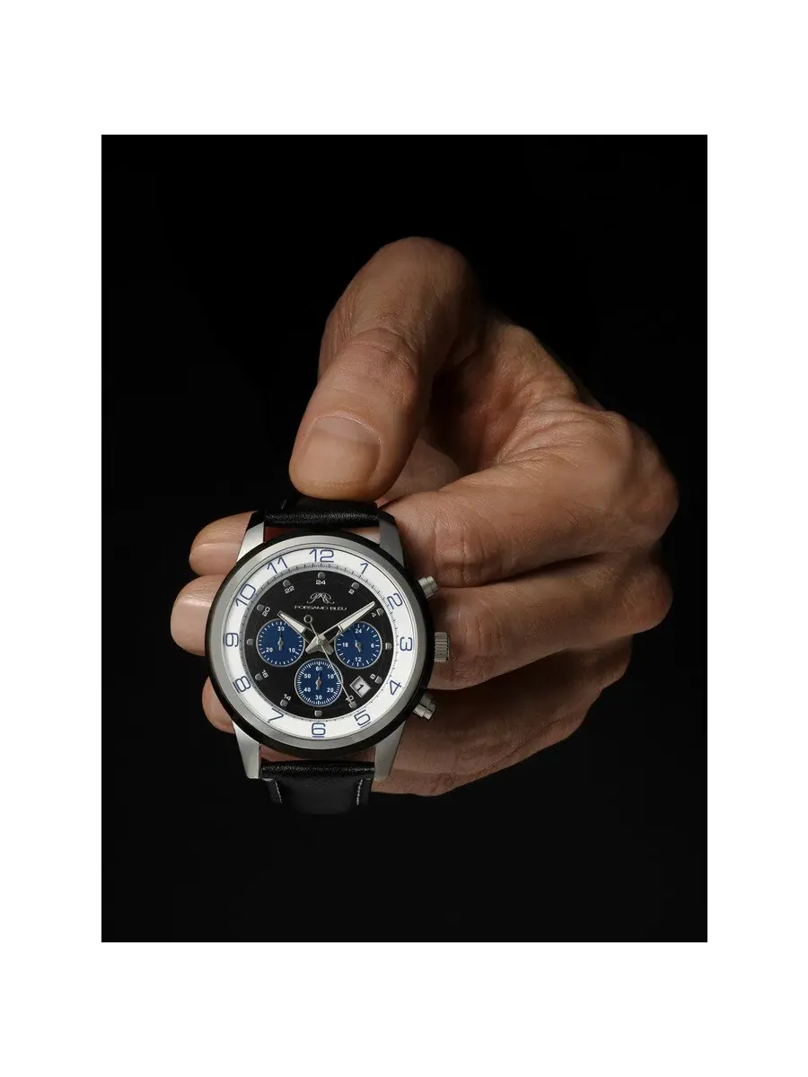 Мужские часы Porsamo Bleu Arthur Chronograph Quartz 1091GARL — изображение 2 из 6, оттенок черный