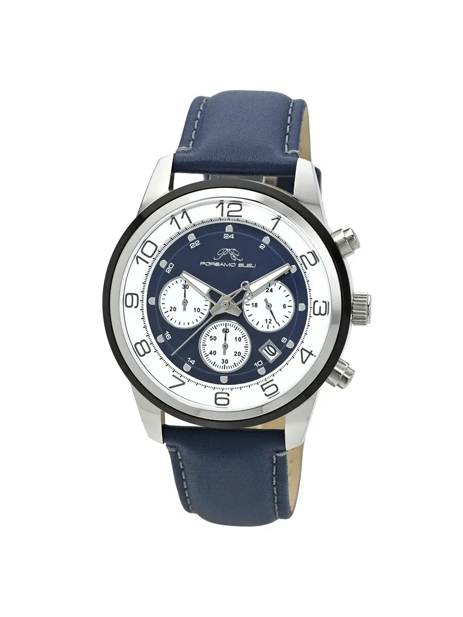 Мужские часы Porsamo Bleu Arthur с многоцветным циферблатом 1093CARL — черный