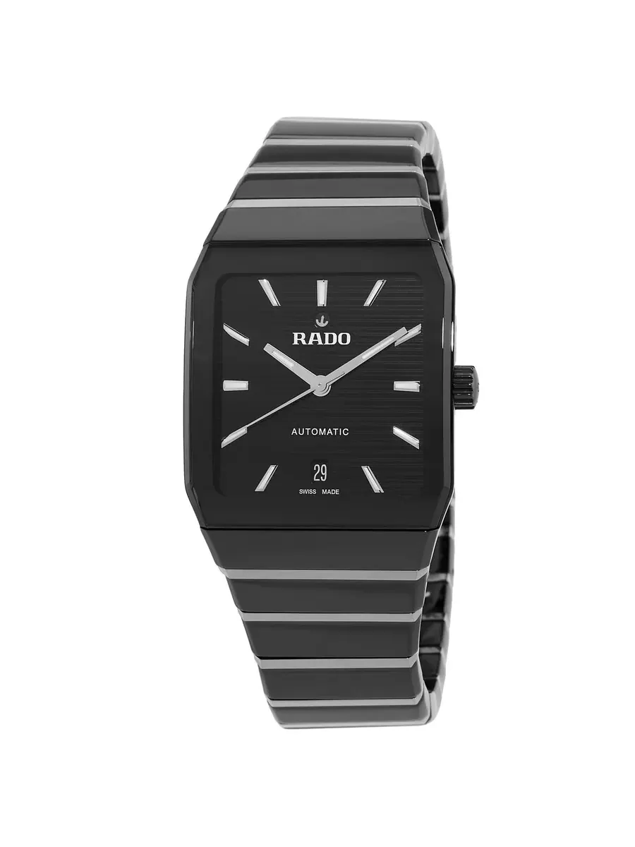 Часы Rado Anatom Automatic с черным циферблатом, унисекс, R10201152 — черный