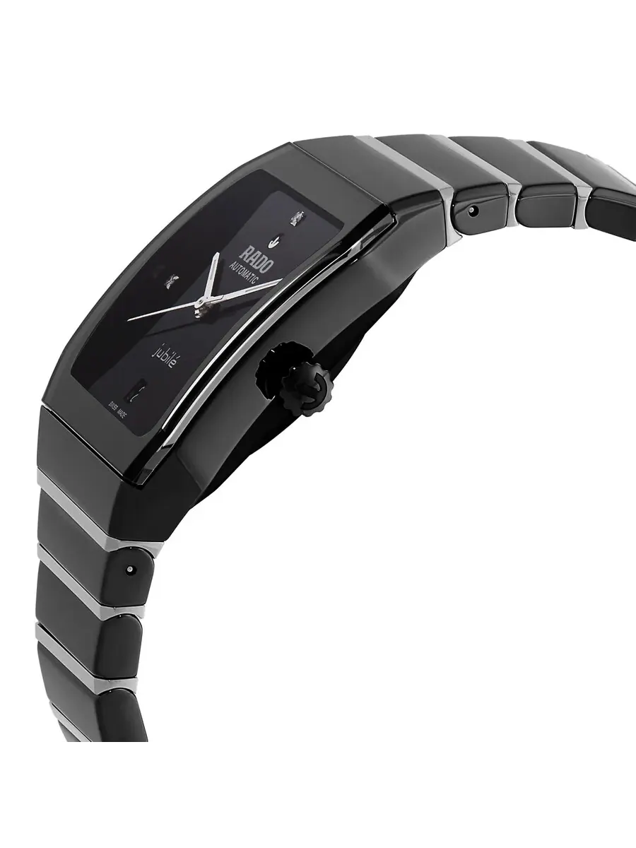 Часы Rado Anatom Automatic с черным циферблатом и бриллиантом для мужчин и женщин R10201712 — изображение 2 из 3