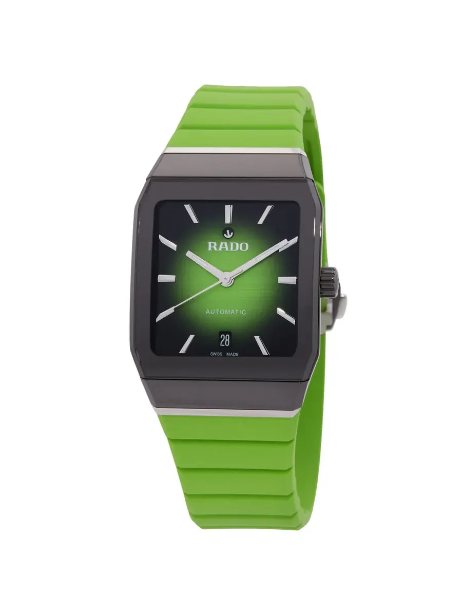 Часы Rado Anatom Automatic с зеленым циферблатом для мужчин и женщин R10201319 — черный