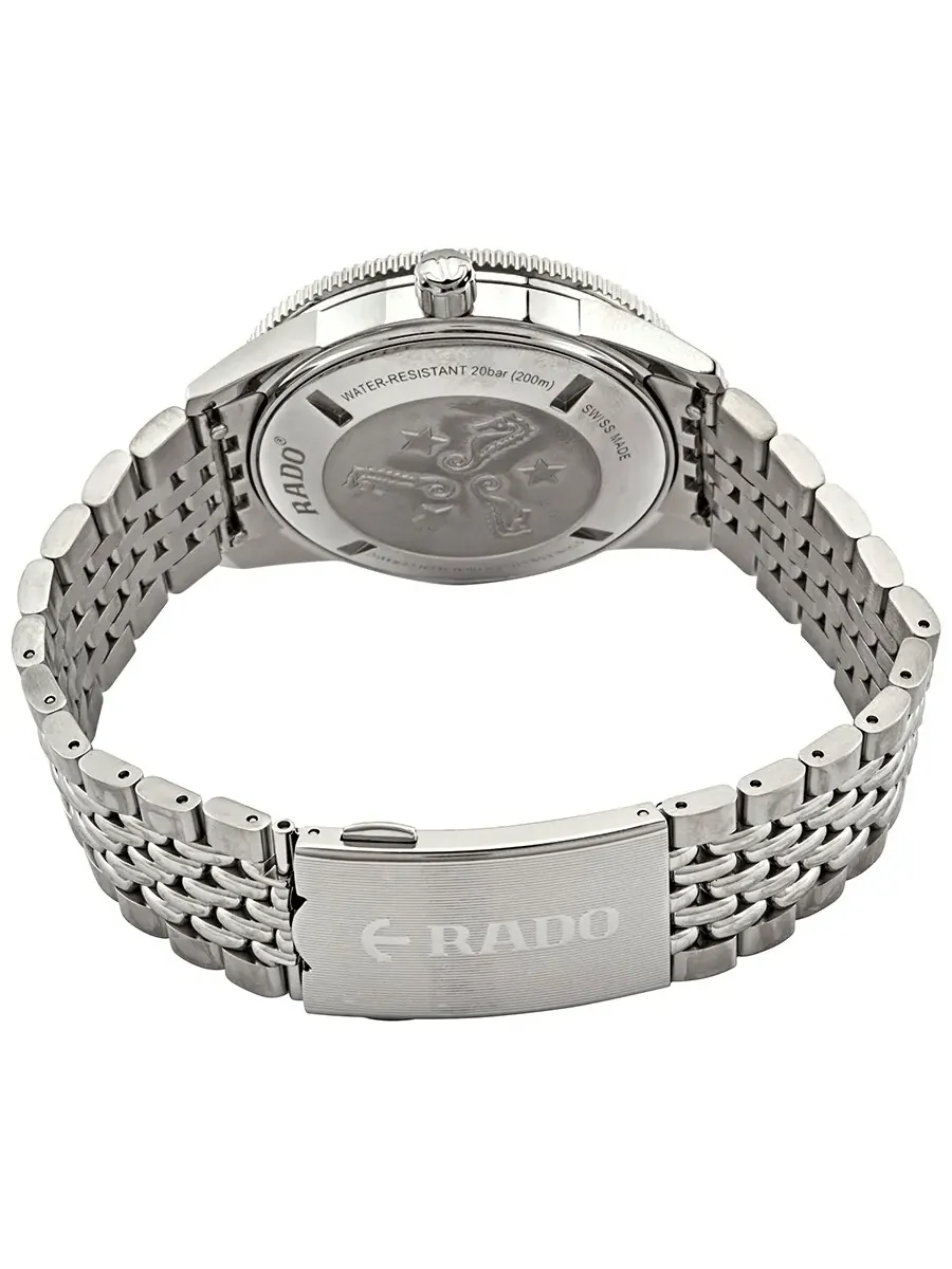 Мужские часы Rado Captain Cook Automatic с черным циферблатом R32505153 — изображение 3 из 3, оттенок серебряный