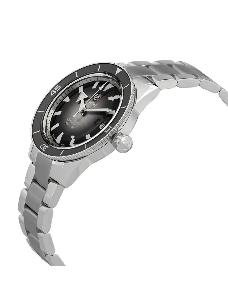 Мужские часы Rado Captain Cook Automatic с черным циферблатом R32105153 — изображение 2 из 3, оттенок серебряный
