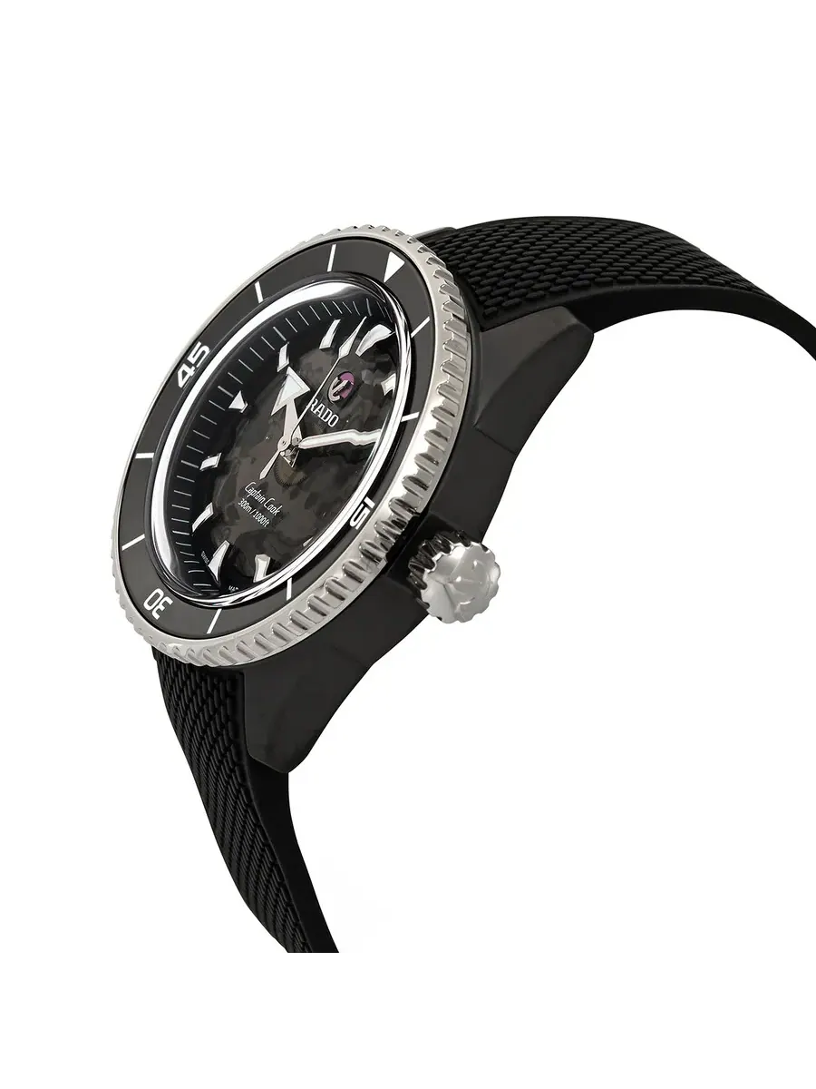 Мужские часы Rado Captain Cook Automatic с черным циферблатом R32127156 — изображение 2 из 3, оттенок серебряный