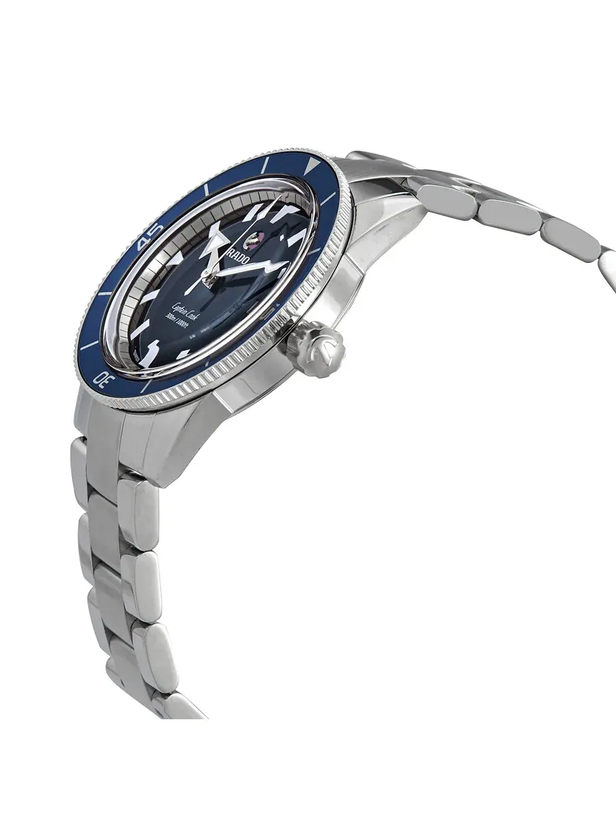 Мужские часы Rado Captain Cook Automatic с синим циферблатом R32105203 — изображение 2 из 3, оттенок серебряный