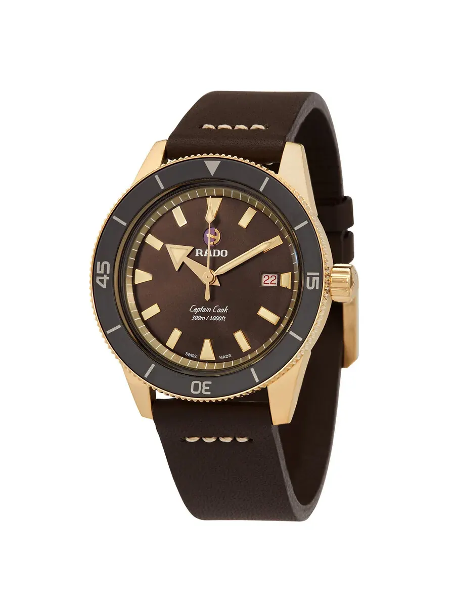 Мужские часы Rado Captain Cook Automatic с коричневым циферблатом R32504306