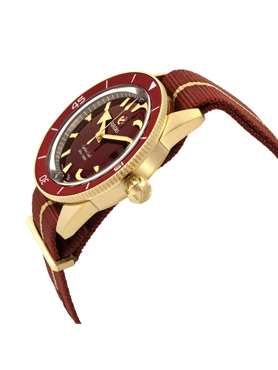 Мужские часы Rado Captain Cook Automatic с красным циферблатом R32504407 — изображение 2 из 3, оттенок красный