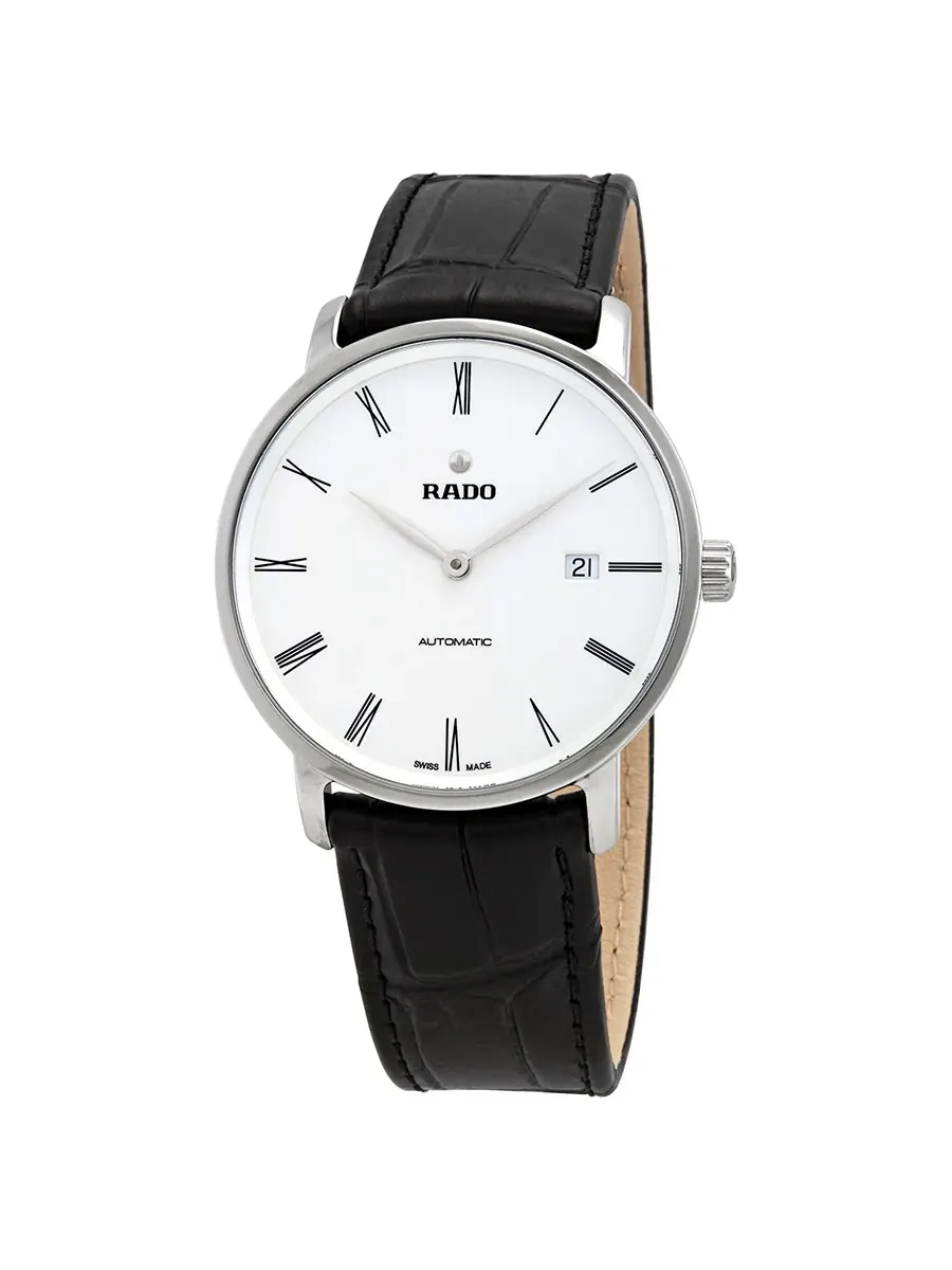 Мужские часы Rado DiaMaster Thinline Automatic с белым циферблатом R14067036