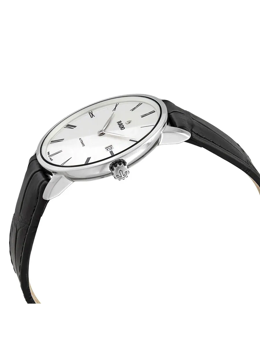 Мужские часы Rado DiaMaster Thinline Automatic с белым циферблатом R14067036 — изображение 2 из 3, оттенок серебряный