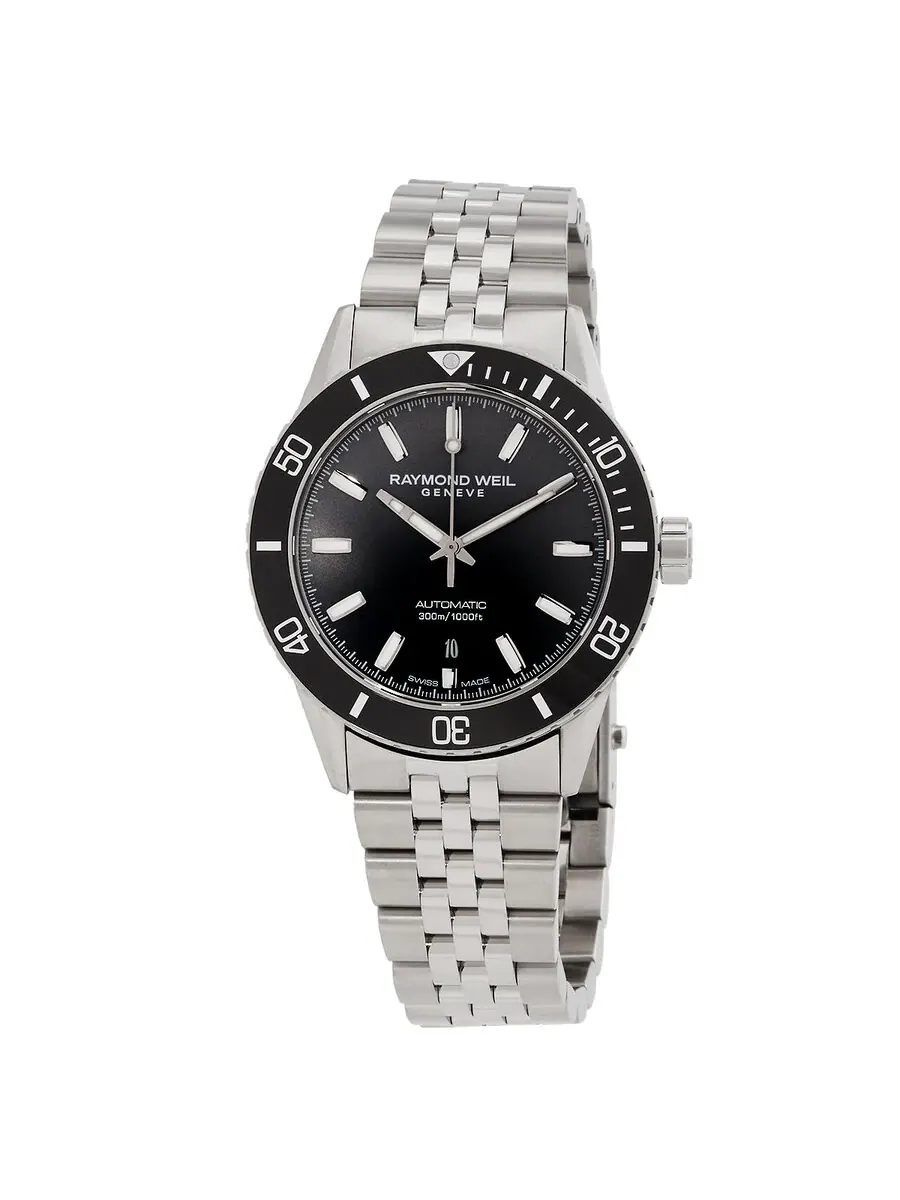 Мужские часы Raymond Weil Freelancer Diver Automatic 2775-ST1-20051 — черный
