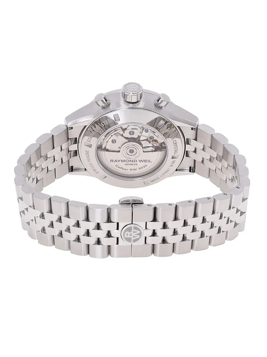 Мужские автоматические часы Raymond Weil Freelancer Chronograph с зеленым циферблатом, модель 7741-ST7-52021, оттенок зеленый