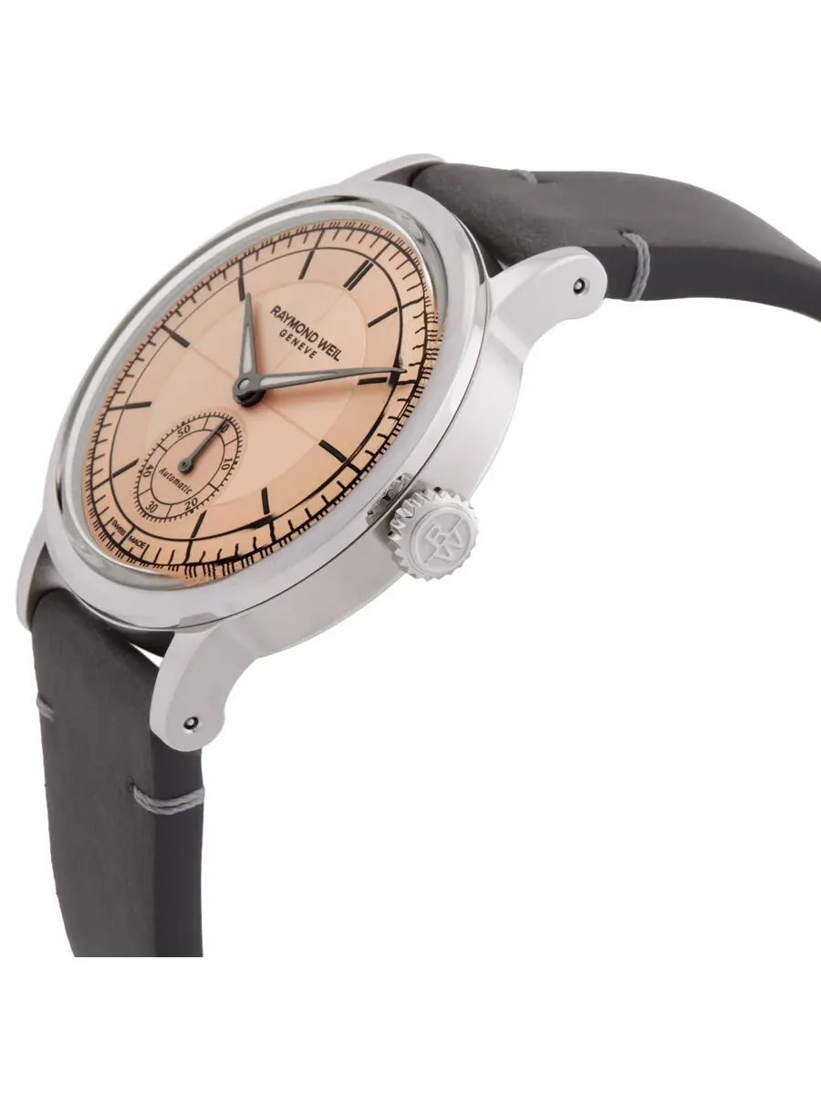 Женские автоматические часы Raymond Weil Millesime с лососевым циферблатом, модель 2130-STC-80001 — изображение 2 из 3
