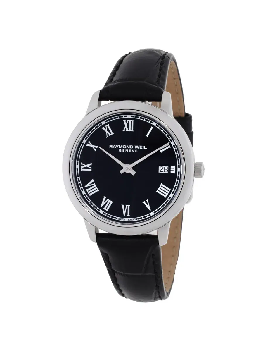 Женские часы Raymond Weil Toccata Quartz с черным циферблатом 5385-STC-00200