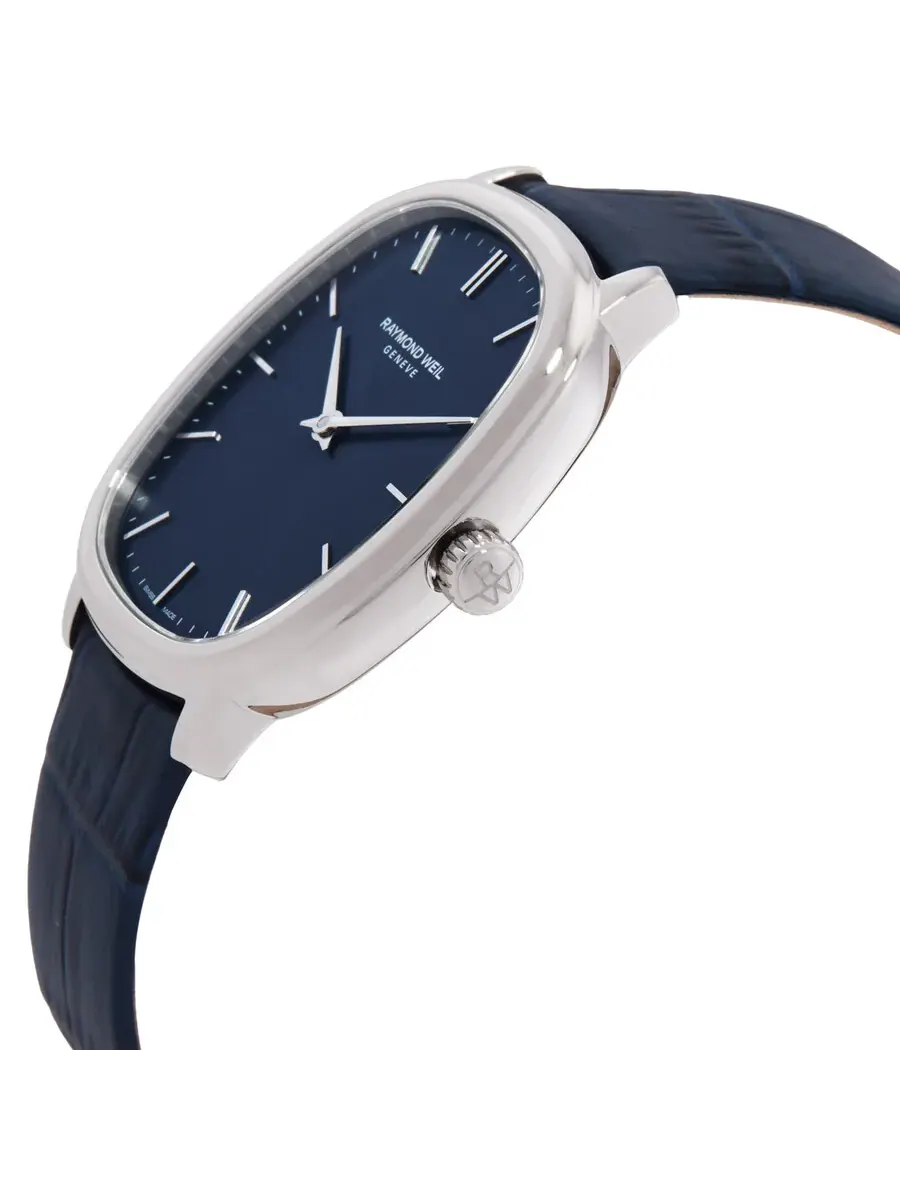Мужские часы Raymond Weil Toccata с ручным заводом, синим циферблатом 2280-STC-50001 — изображение 2 из 3, оттенок серебряный
