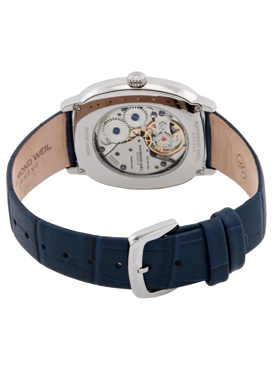 Мужские часы Raymond Weil Toccata с ручным заводом, синим циферблатом 2280-STC-50001 — изображение 3 из 3, оттенок серебряный