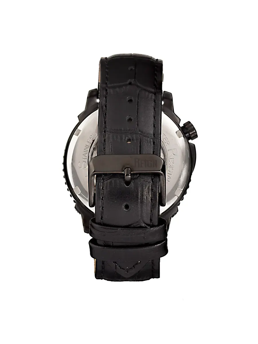 Мужские часы Reign Bauer Automatic с черным циферблатом REIRN6007 — изображение 2 из 3, оттенок черный
