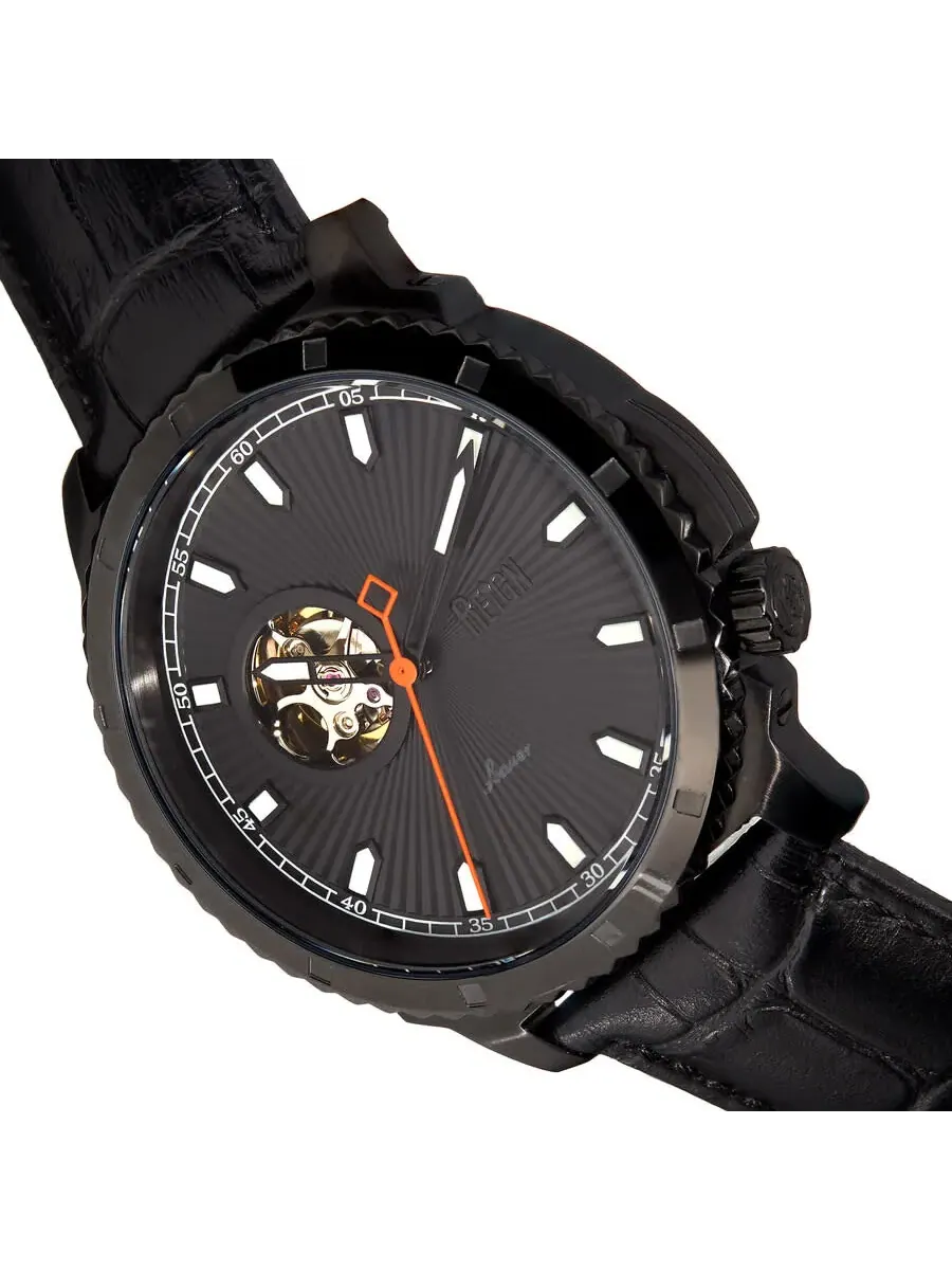 Мужские часы Reign Bauer Automatic с черным циферблатом REIRN6007 — изображение 3 из 3, оттенок черный