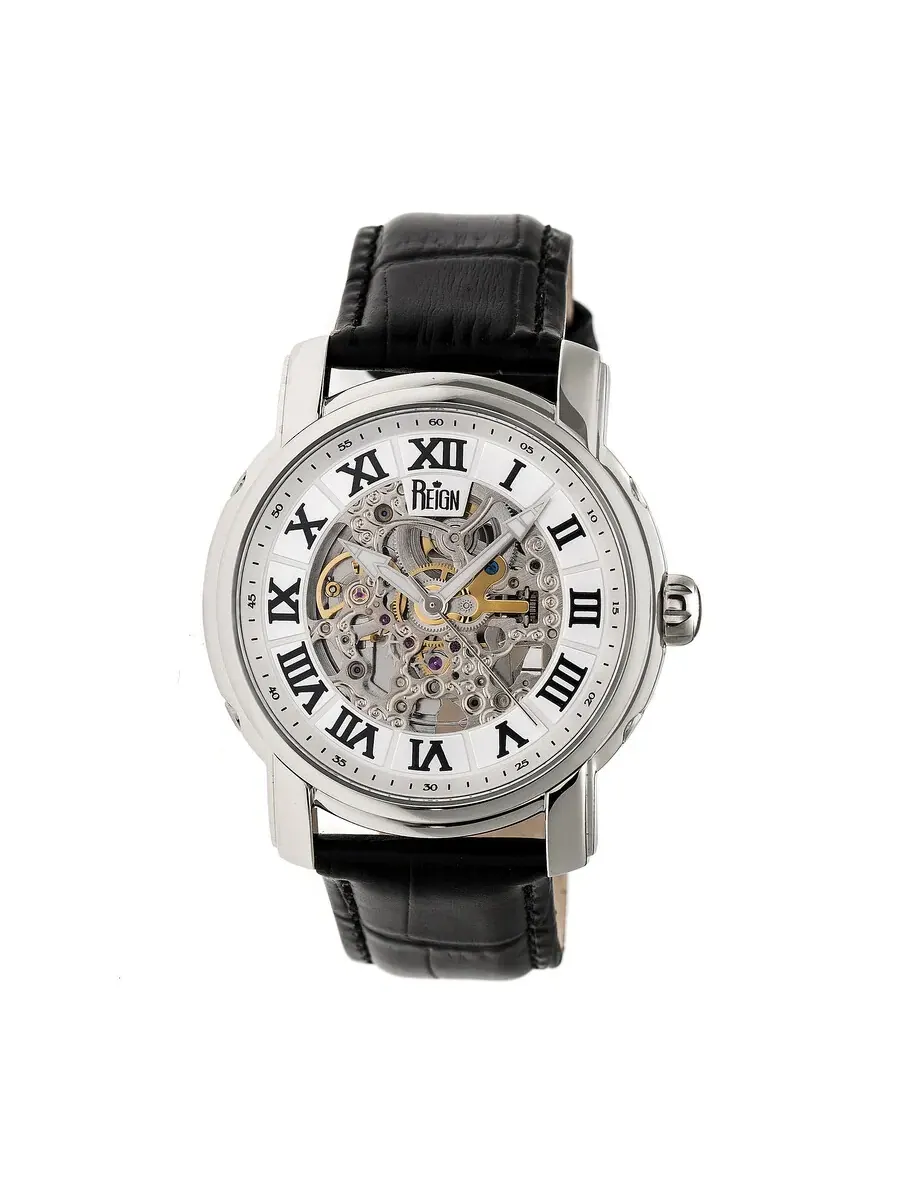 Мужские часы Reign Kahn Automatic с серебристым циферблатом REIRN4303 — серебристый